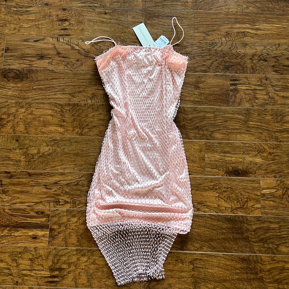 Pink tight dress